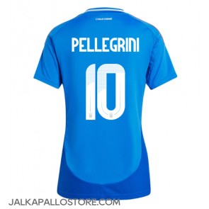Italia Lorenzo Pellegrini #10 Kotipaita Naisten EM-Kisat 2024 Lyhythihainen